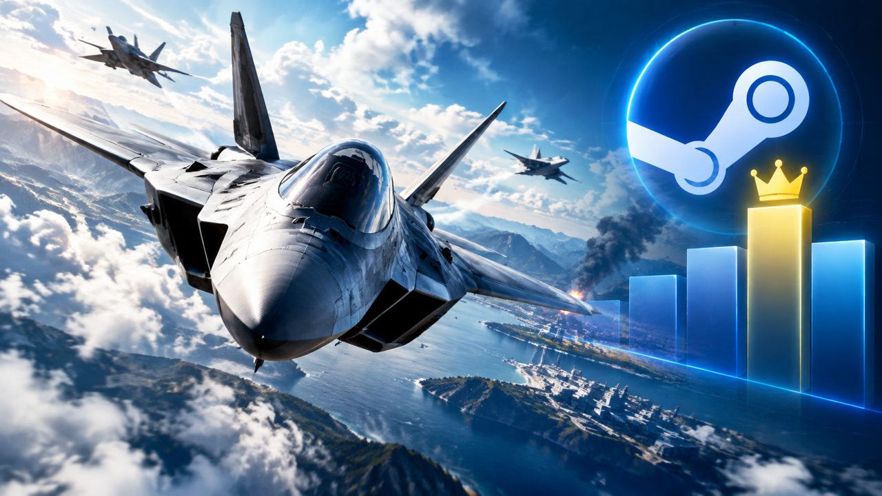 Ace Combat 8 возглавила чарт Steam среди платных игр