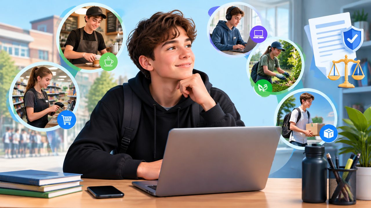 Подработка для школьников 14-17 лет: законные варианты
